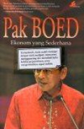 Pak Boed: Ekonom yang Sederhana