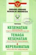 Undang-Undang Republik Indonesia tentang Kesehatan