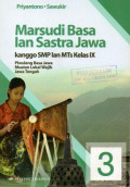 Marsudi Basa Lan lan Sastra Jawa Anyar Jilid 3 untuk SMP/MTs Kelas IX