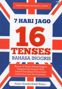 Image of 7 Hari Jago 16 Tenses Bahasa Inggris