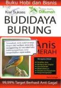 Image of Kiat Sukses Budidaya Burung Anis Merah