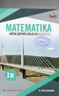 Image of Matematika 1B untuk SMP/MTs Kelas VII Semester 2