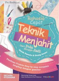 Image of Rahasia Cepat Teknik Menjahit Dari Pola Hingga Jadi