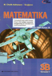 Image of Matematika SMP Jilid 3B Kelas IX