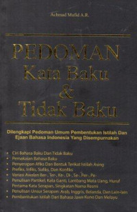 Image of Pedoman Kata Baku dan Tidak Baku